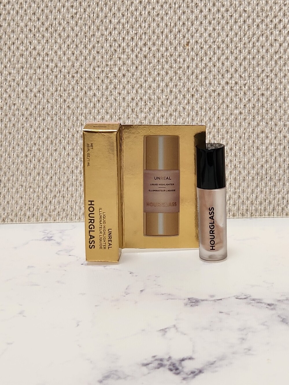 Hourglass Unreal Liquid Highlighter In Evoke MINI Size .03 Oz